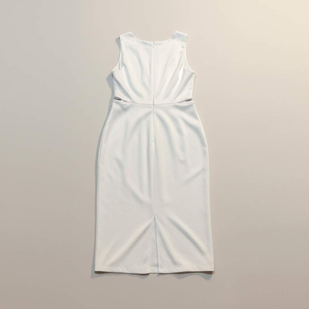 Metaphor White Midi Dress - Picture 3 of 4